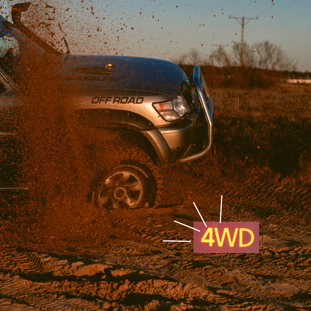 Mitsubishi Triton 2010 MN 2.5L Turbo Diesel, Four Wheel Drive Light Flashing